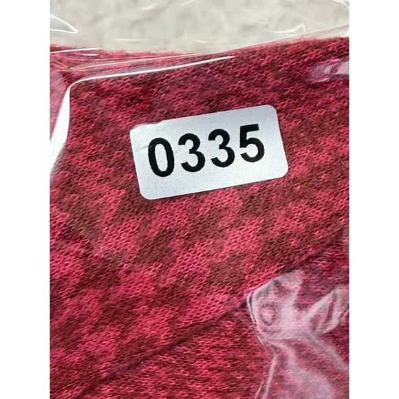 Mango Basics Red Glen Plaid Puff Sleeve Boat Neck Top Womens Size Small S - Picture 11 of 11